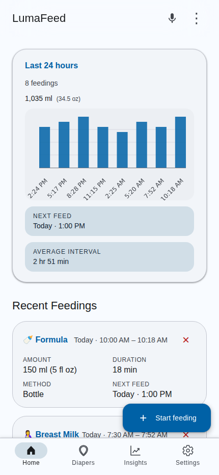 LumaFeed app screenshot